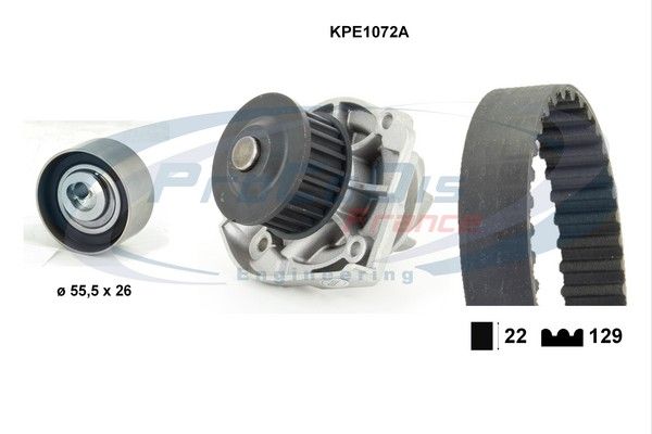 PROCODIS FRANCE Водяной насос + комплект зубчатого ремня KPE1072A